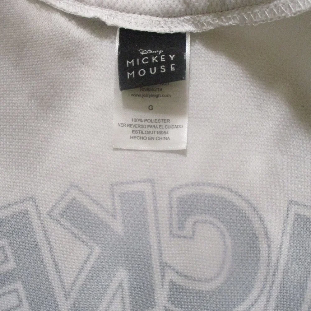 Disney Mickey Mouse Large White Black Red Short Sleeves (Probably Unisex) Top - Picture 6 of 14